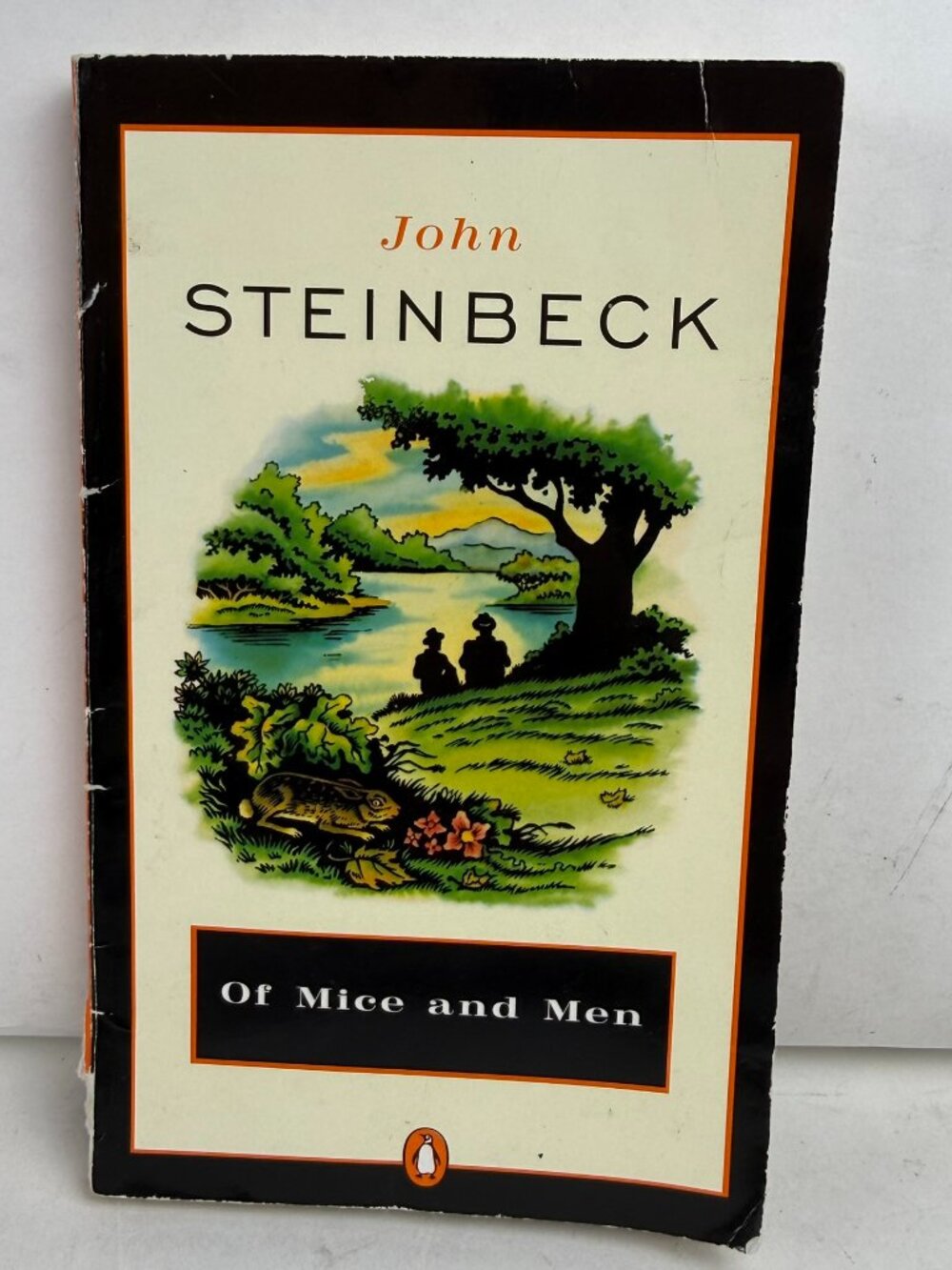 Of Mice and Men by John Steinbeck Penguin Paperback Book ISBN 0140177396 Damaged